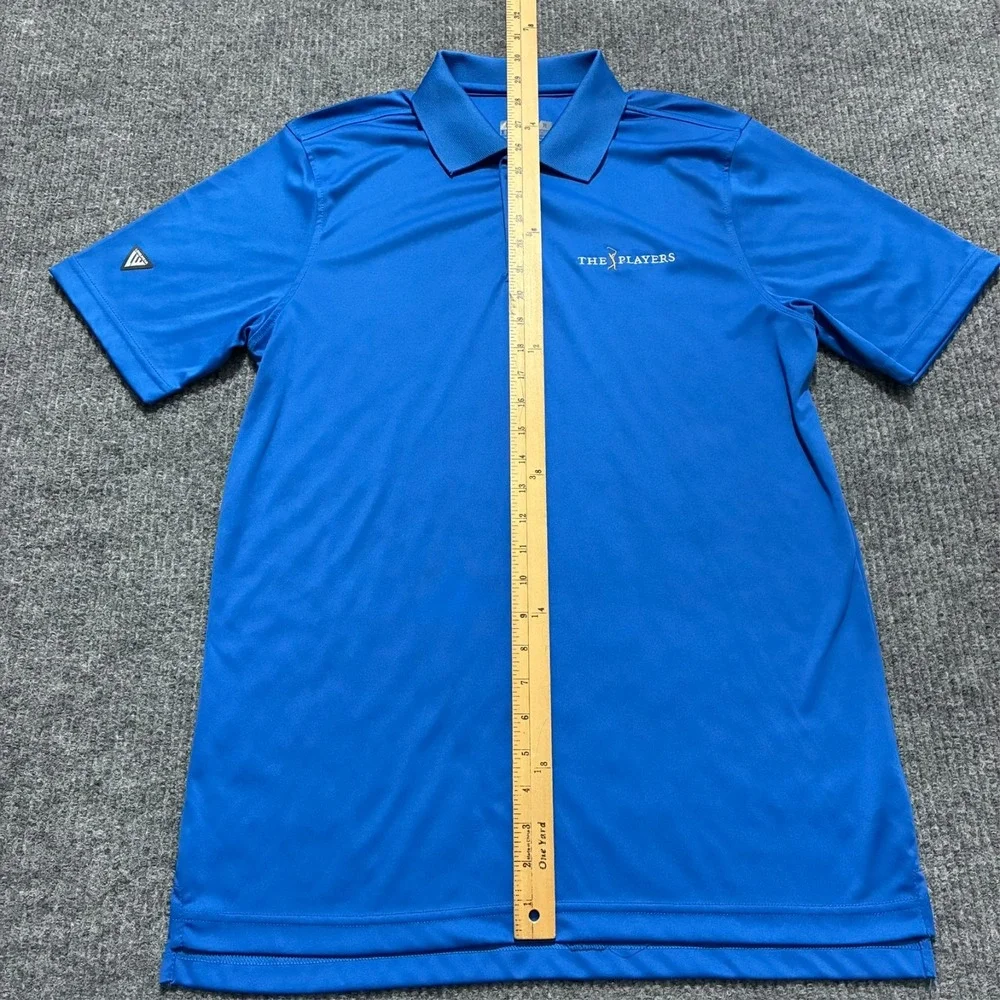 Levelwear The Players Mens Polo Shirt Size M Blue Modern Fit Short Sleeve‎